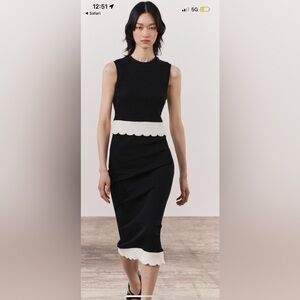 NWT Zara black and white set